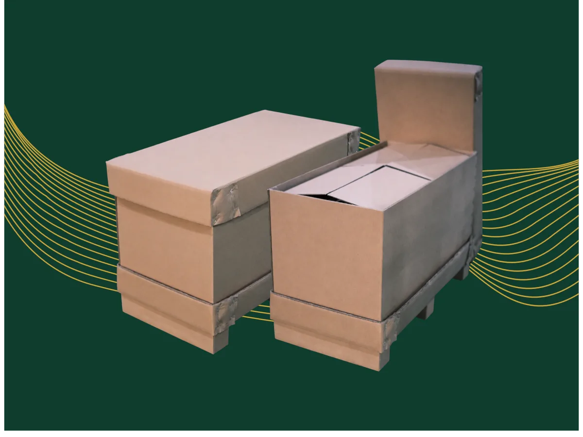 Karton dengan Pallet